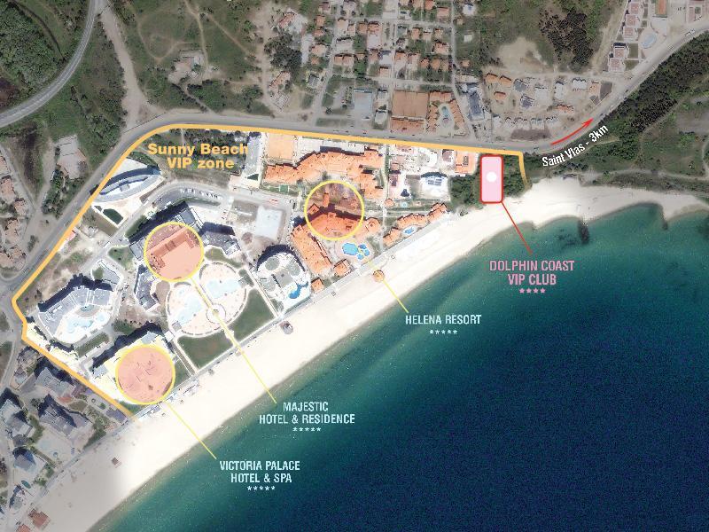 Vip Club Dolphin Coast Aparthotel Sunny Beach Exterior foto